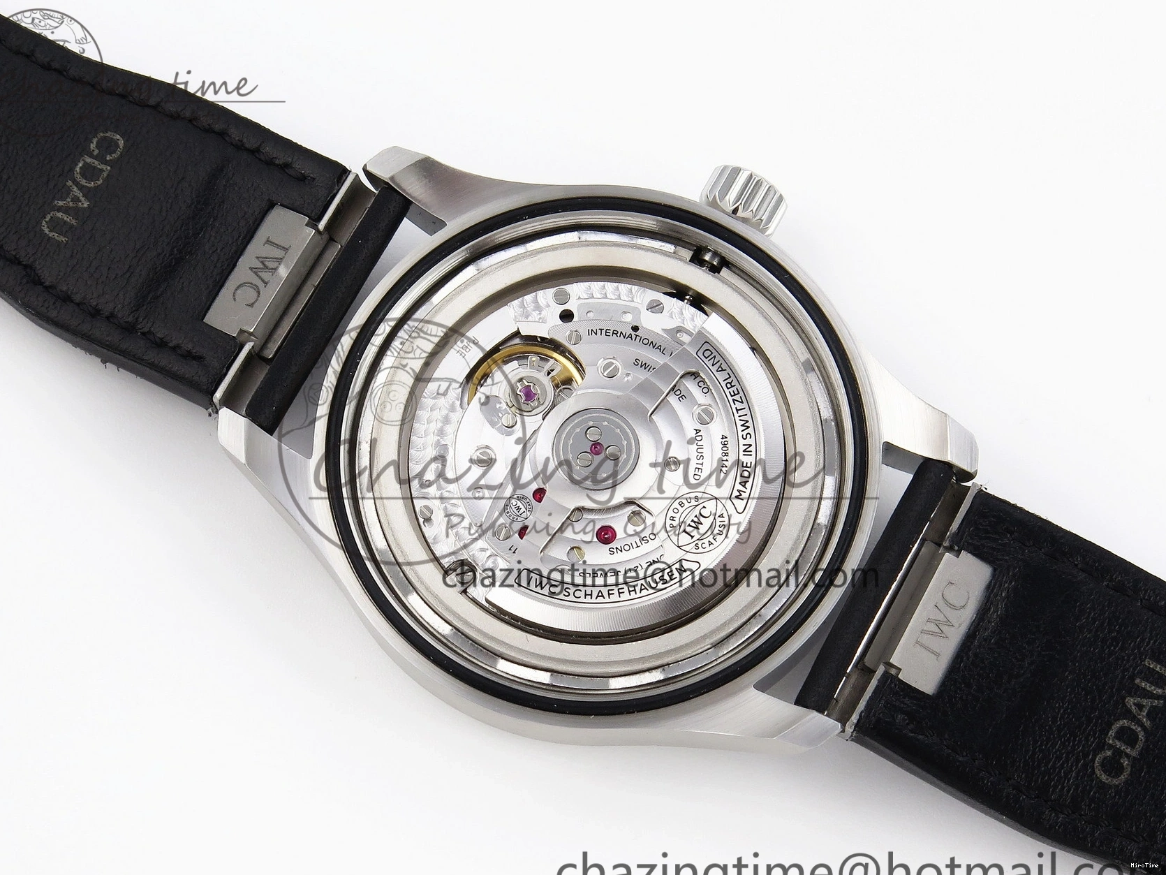 MIROTIME 0210 Pilot Mark XX IW328201 ZF 1:1 Best Edition Black Dial on Black Leather Strap A Affordable 7028